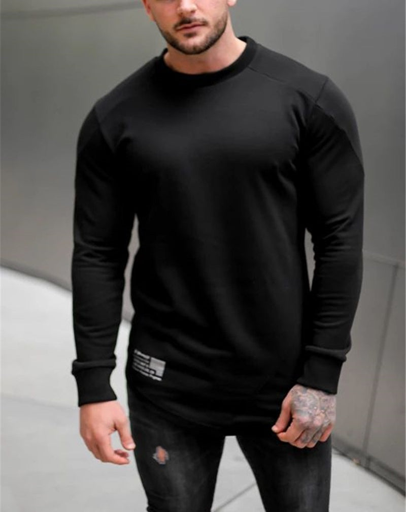 Men's Long Sleeve T-Shirt Outdoor Active Athletic Crew Top