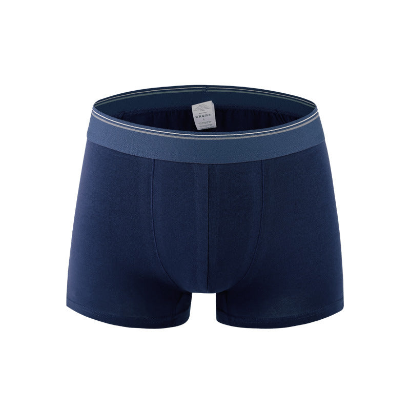 Pure Color Simple Men's Underwear Cotton Men's Boxer Briefs