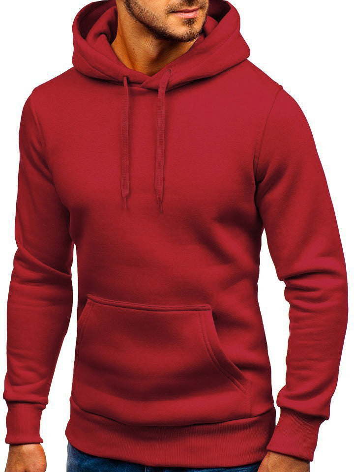 Men's Long Sleeves Solid Casual Hoodie Sweatshirts