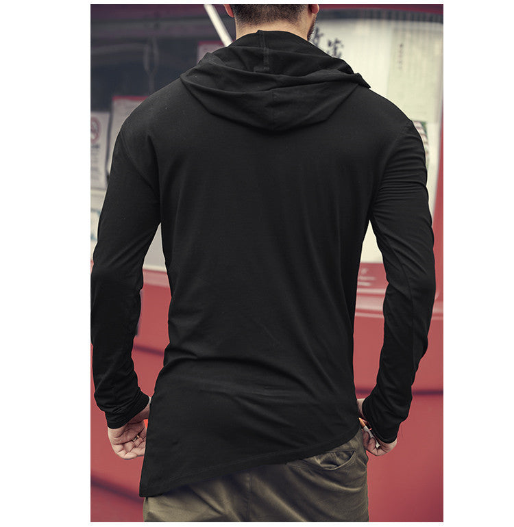 Men's Long Sleeves Solid Casual T-Shirt