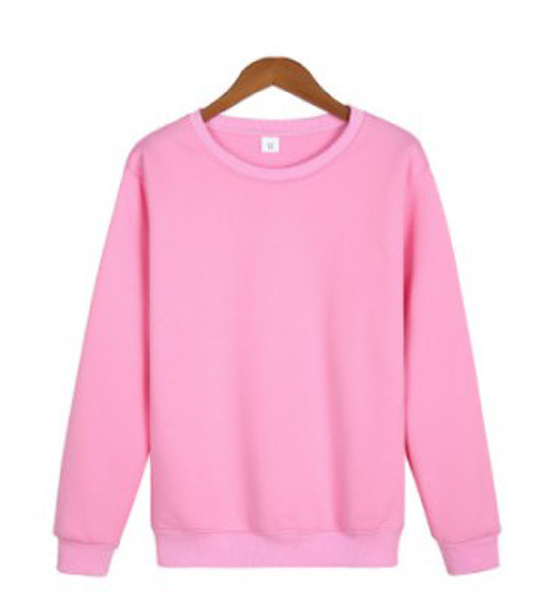 Men's Heavy Cotton Long Sleeve T-Shirt Athletic Crew Top