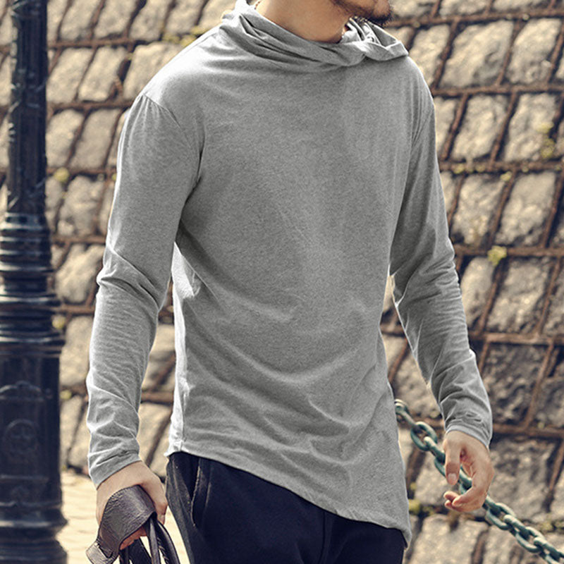 Men's Long Sleeves Solid Casual T-Shirt