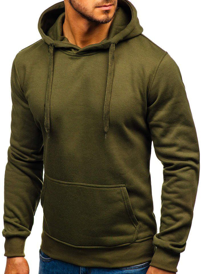 Men's Long Sleeves Solid Casual Hoodie Sweatshirts