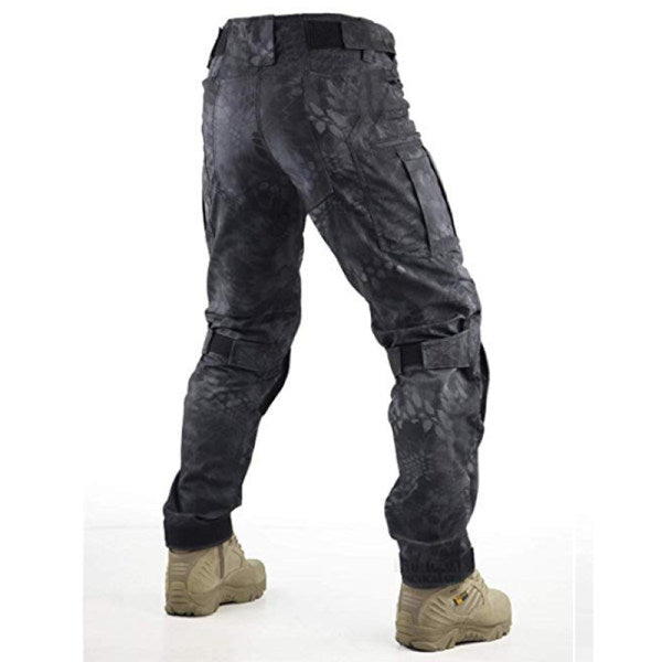 Mens Casual Large Pocket Trousers