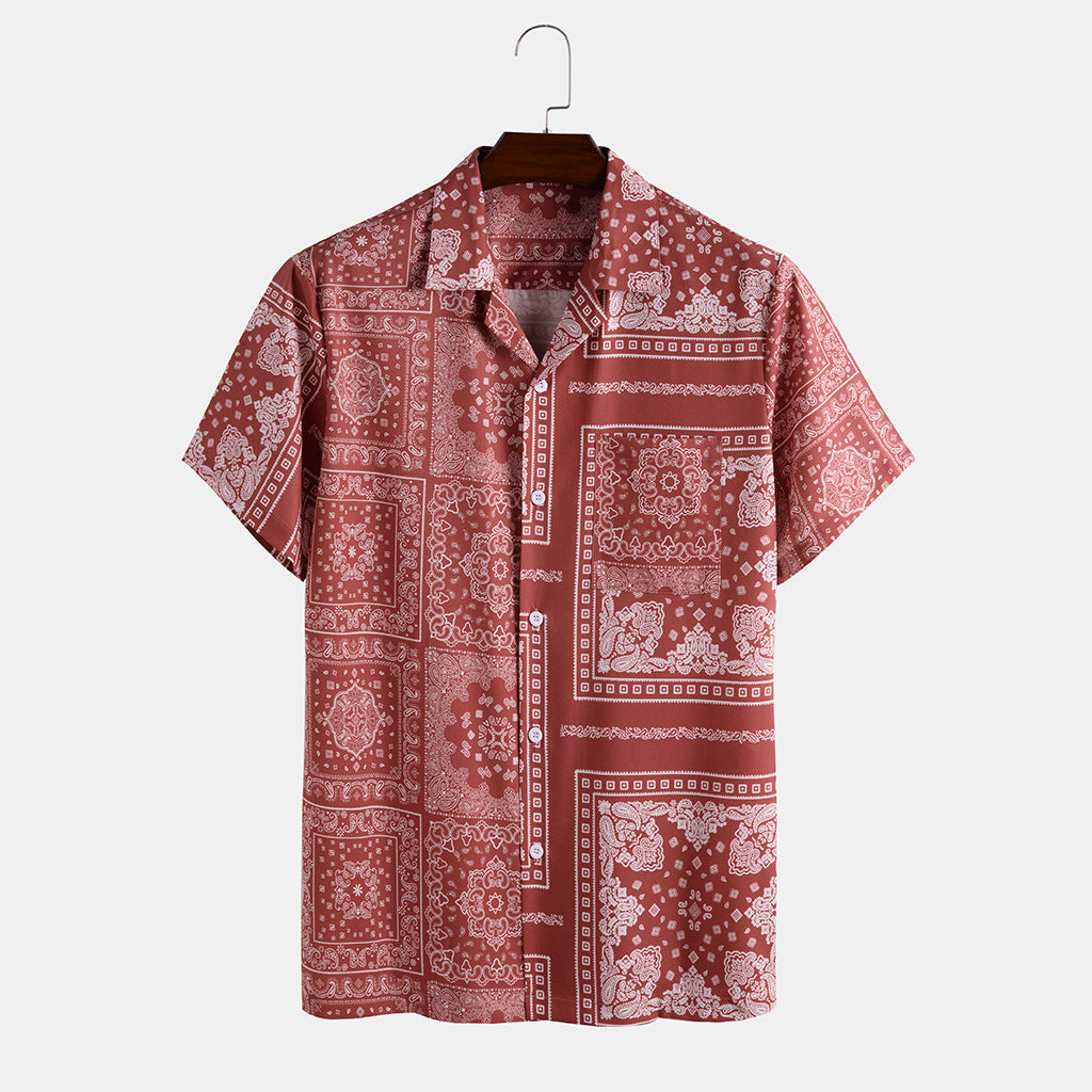 2021 New Products Men's Casual Suit Holiday Casual Printed Men's Suit