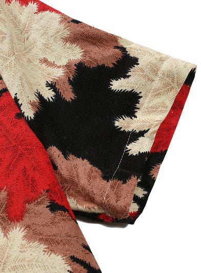 Men's printed short-sleeved shirt