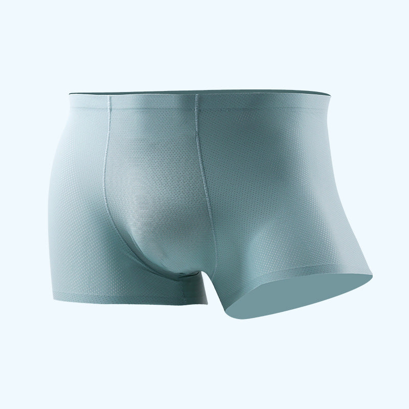 Men's Ice Silk Underwear Breathable Thin Four-corner Summer Shorts