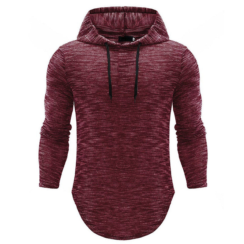 Long-sleeved hooded sweater
