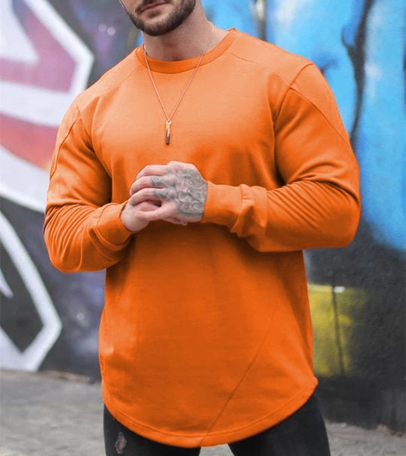Men's Long Sleeve T-Shirt Outdoor Active Athletic Crew Top