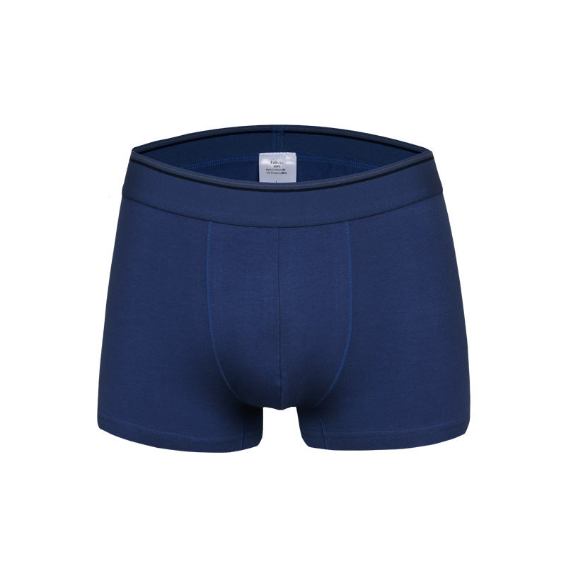 Pure Color Simple Men's Underwear Cotton Men's Boxer Briefs