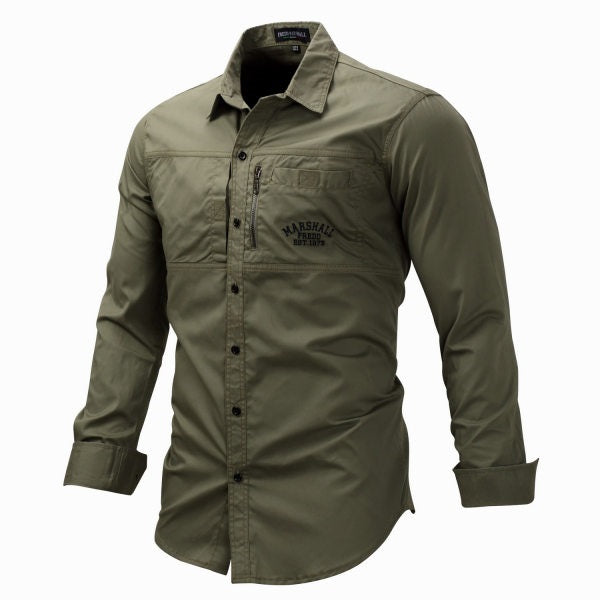 Men's outdoor quick-drying long-sleeved shirt