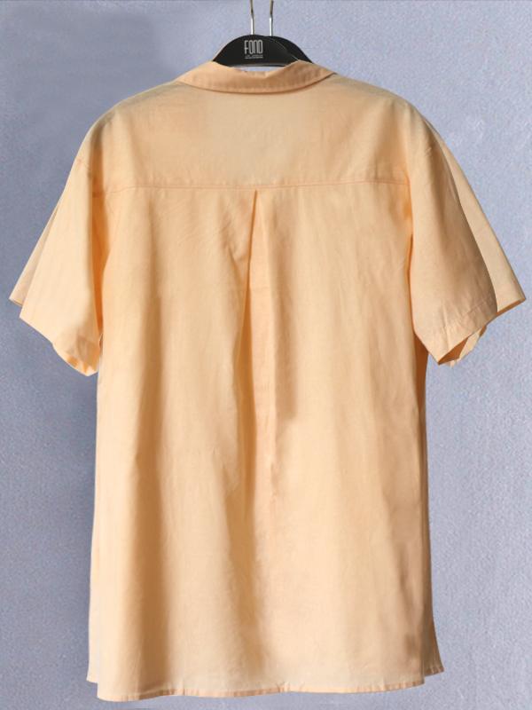 Mens Short Sleeves Simple Blouses&Shirts