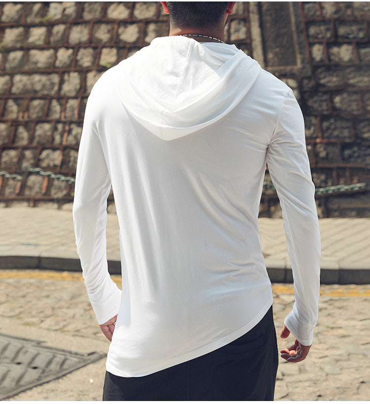 Men's Long Sleeves Solid Casual T-Shirt