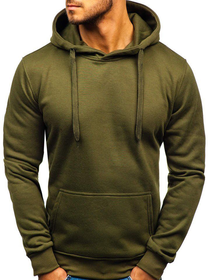 Men's Long Sleeves Solid Casual Hoodie Sweatshirts