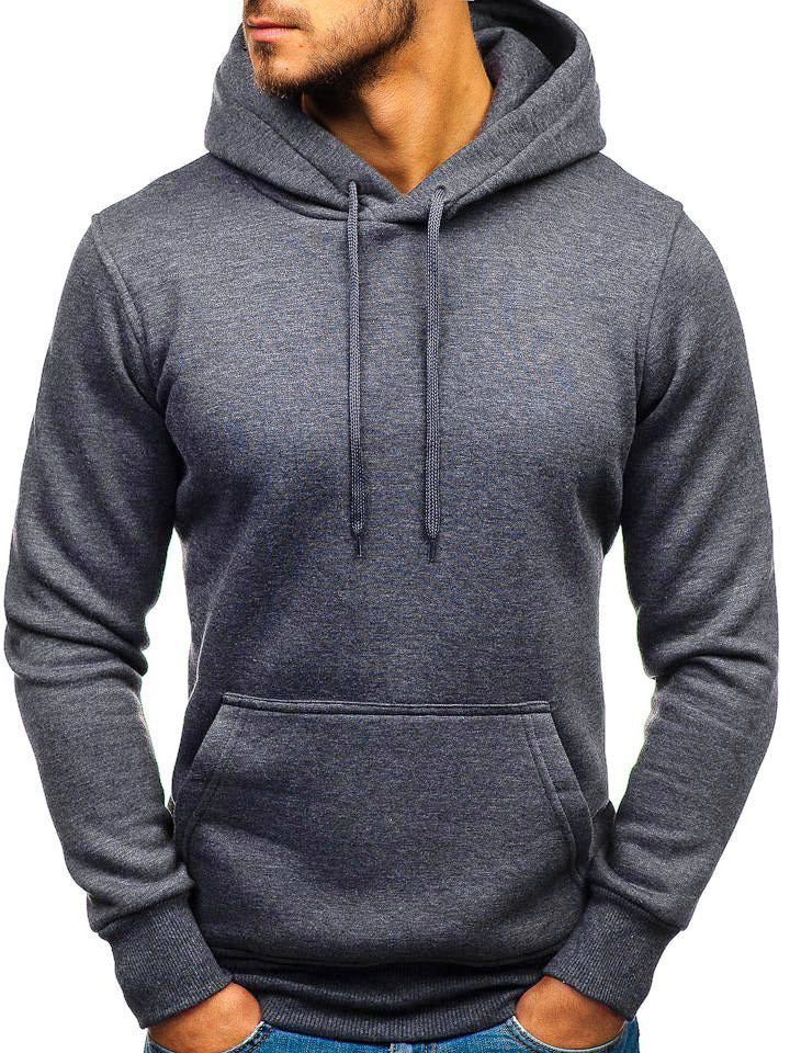 Men's Long Sleeves Solid Casual Hoodie Sweatshirts
