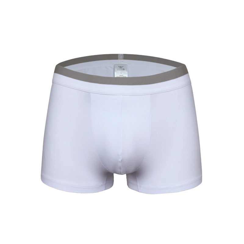 Pure Color Simple Men's Underwear Cotton Men's Boxer Briefs
