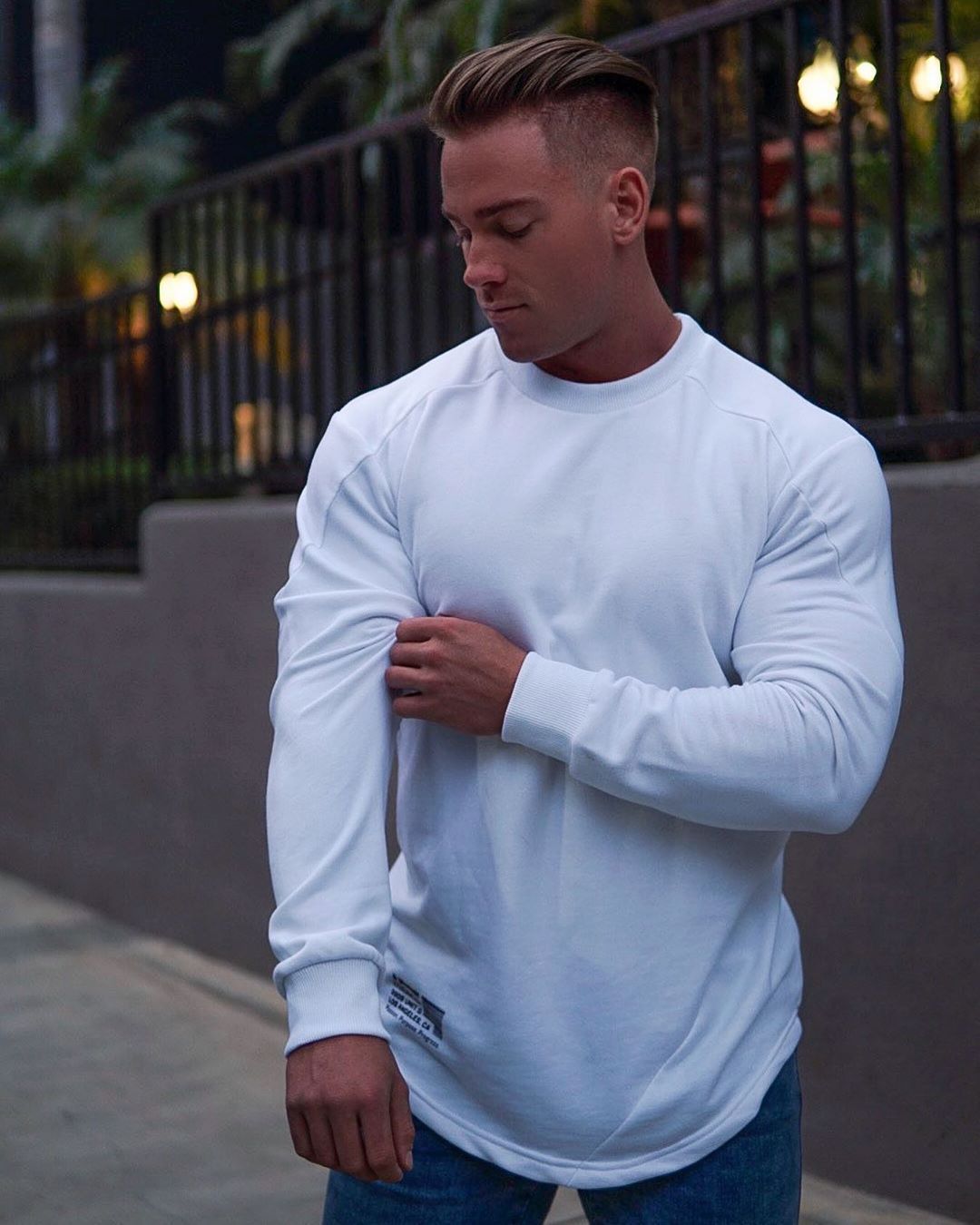 Men's Long Sleeve T-Shirt Outdoor Active Athletic Crew Top
