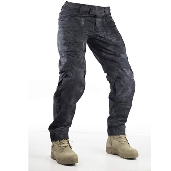 Mens Casual Large Pocket Trousers