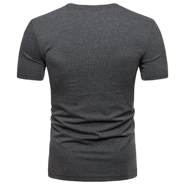 Men's outdoor V-neck short sleeve T-shirt