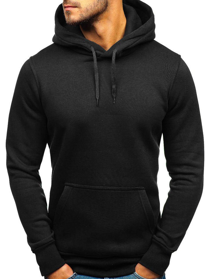 Men's Long Sleeves Solid Casual Hoodie Sweatshirts