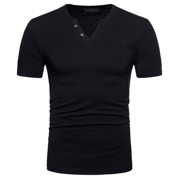 Men's outdoor V-neck short sleeve T-shirt