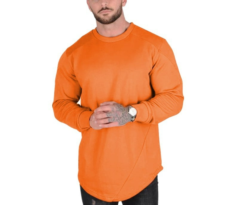 Men's Long Sleeve T-Shirt Outdoor Active Athletic Crew Top