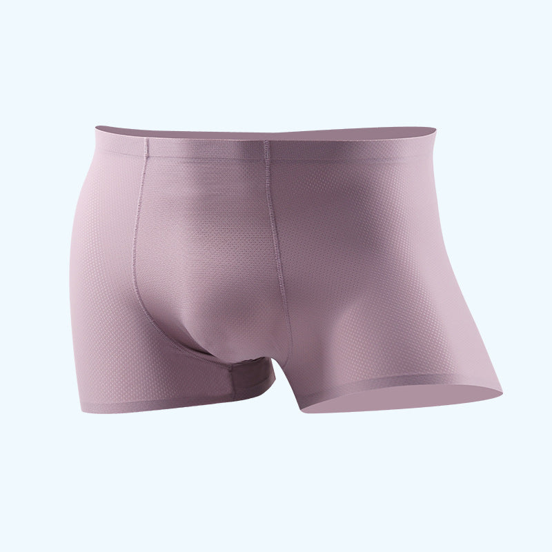 Men's Ice Silk Underwear Breathable Thin Four-corner Summer Shorts