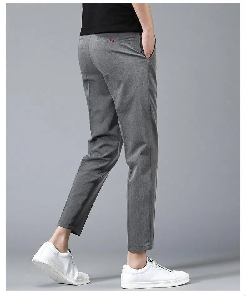 Men's straight nine-point casual pants