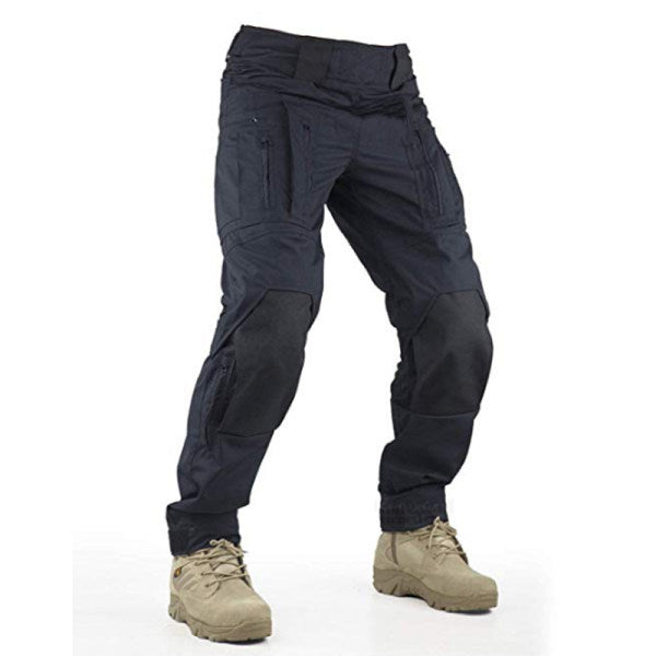 Mens Casual Large Pocket Trousers