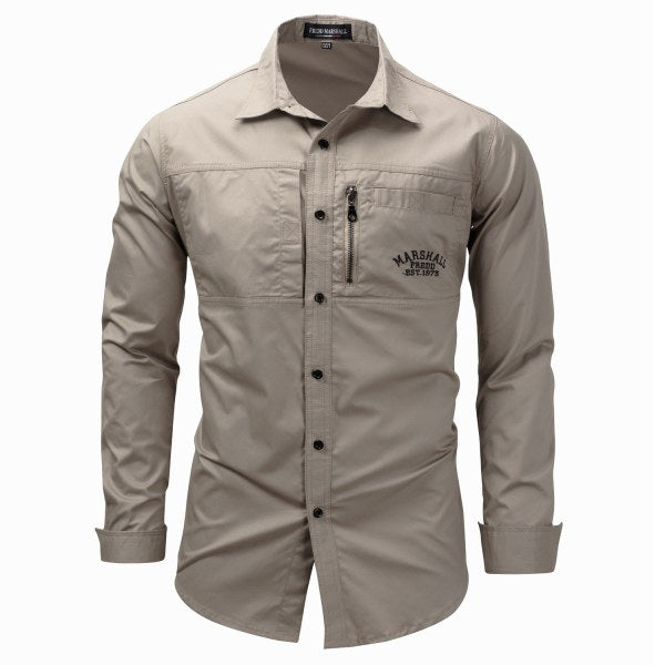 Men's outdoor quick-drying long-sleeved shirt