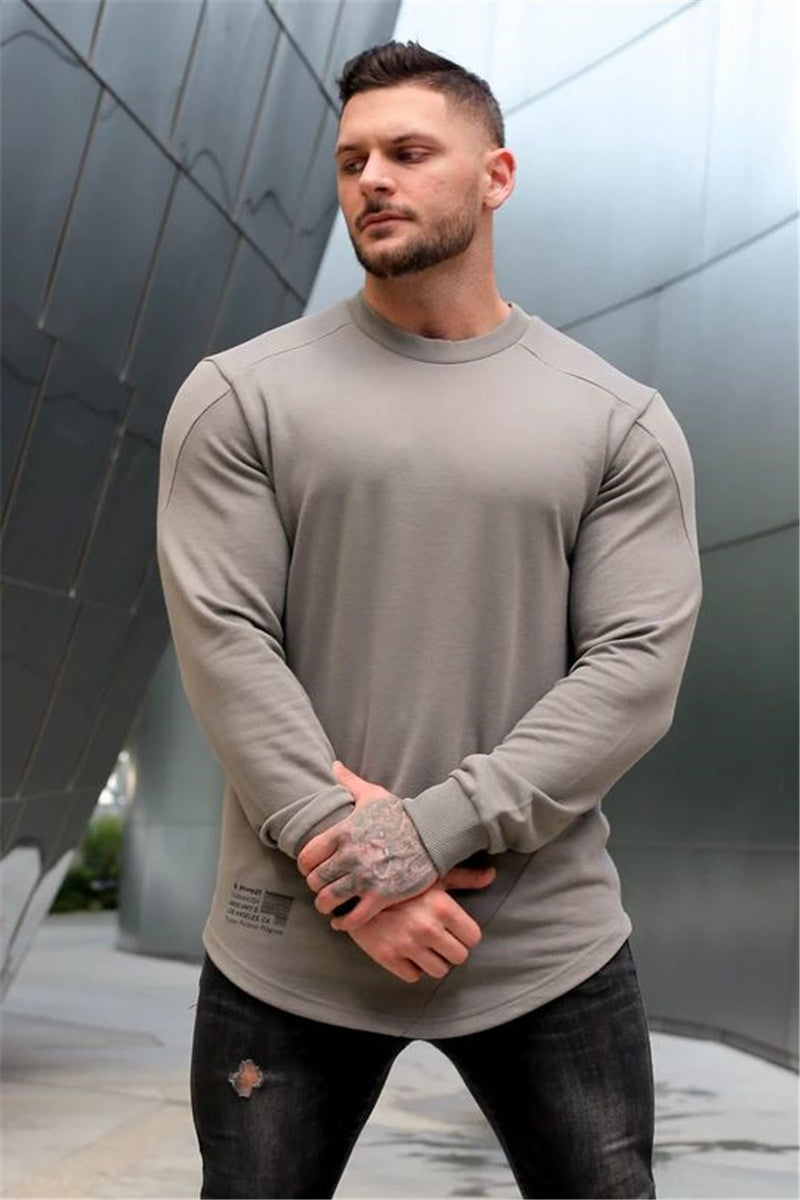 Men's Long Sleeve T-Shirt Outdoor Active Athletic Crew Top
