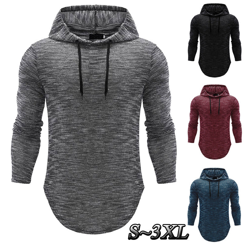 Long-sleeved hooded sweater