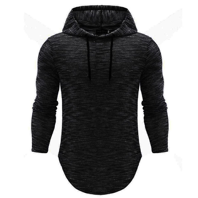 Long-sleeved hooded sweater