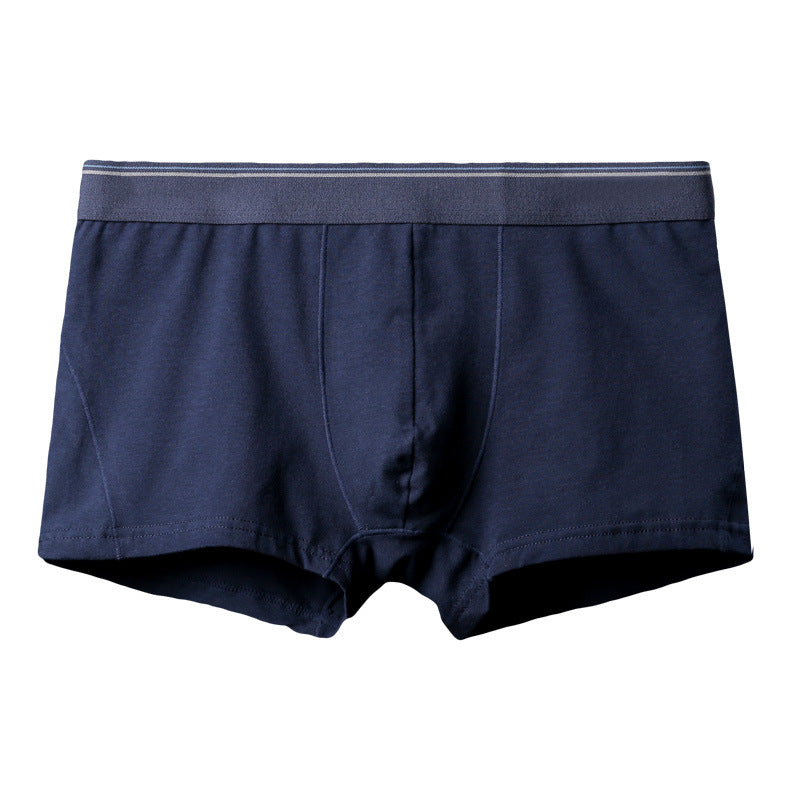 Pure Color Simple Men's Underwear Cotton Men's Boxer Briefs