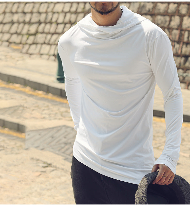Men's Long Sleeves Solid Casual T-Shirt