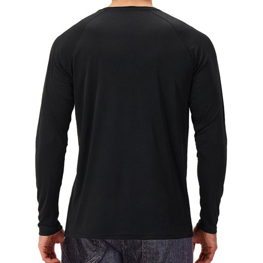 Men's  Long Sleeve T-Shirt Outdoor Active Athletic Crew Top UV Sun Protection