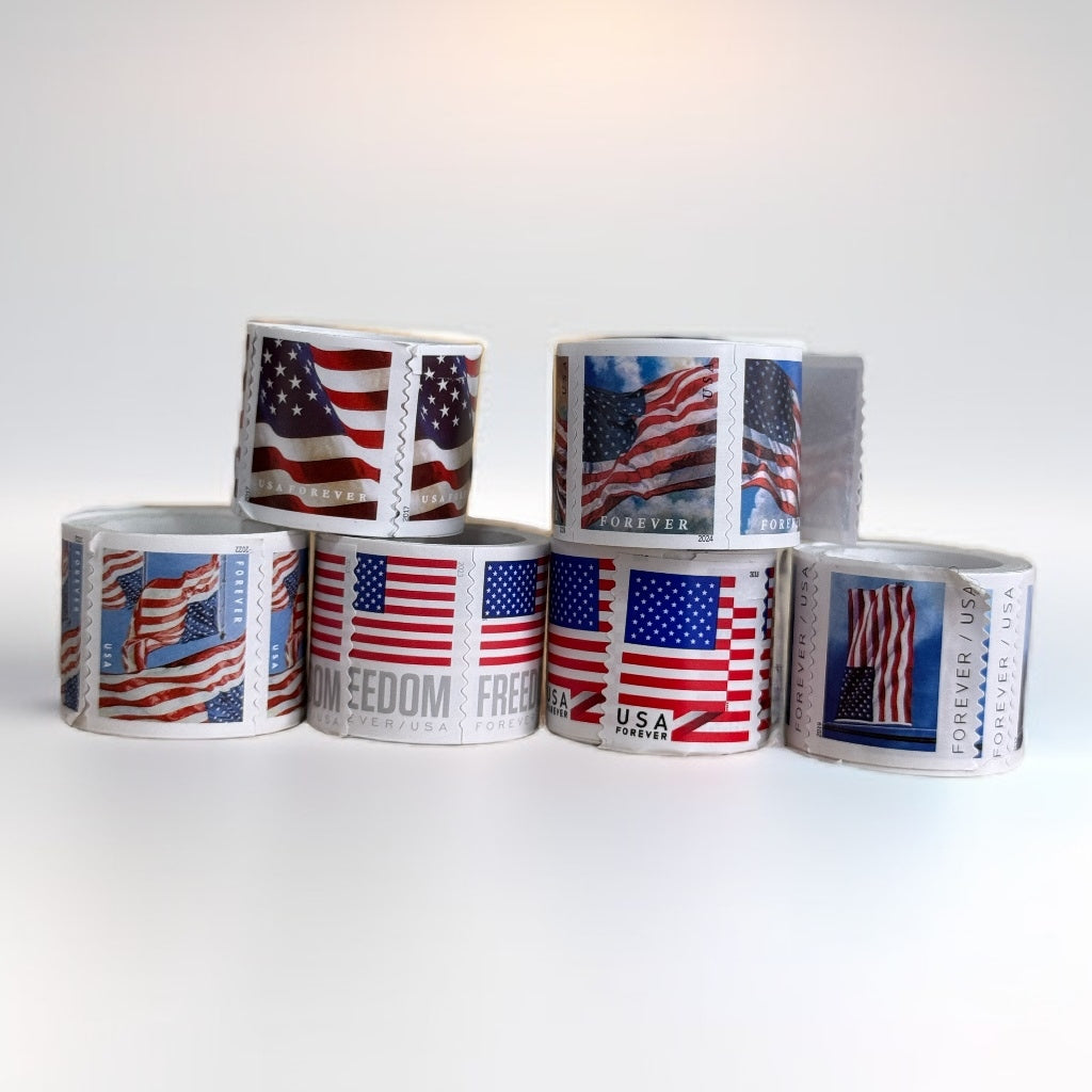 🇺🇸✨ Limited Stock! Flag Stamps + Envelopes Set ✉️ Perfect for Small Biz & Weddings → Shop Now