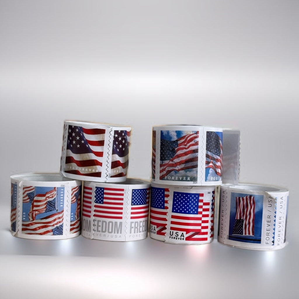 🇺🇸✨ Limited Stock! Flag Stamps + Envelopes Set ✉️ Perfect for Small Biz & Weddings → Shop Now