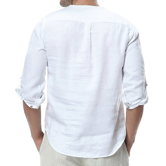 Men's Plain Casual Slim Spring Shirt