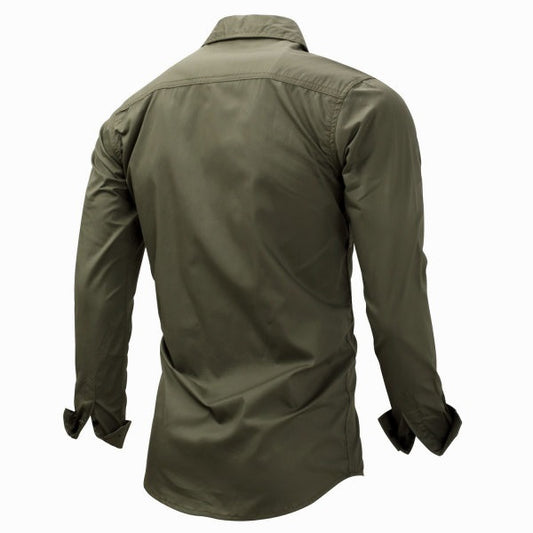 Men's outdoor quick-drying long-sleeved shirt
