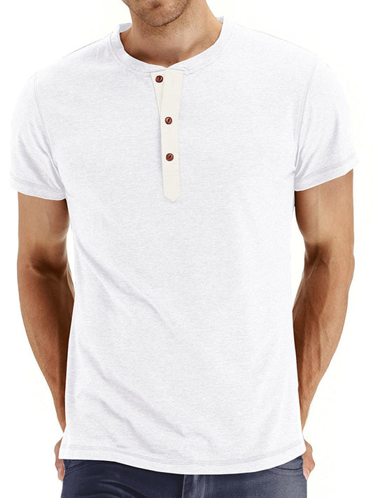 Men's  short-sleeved round neck t-shirt