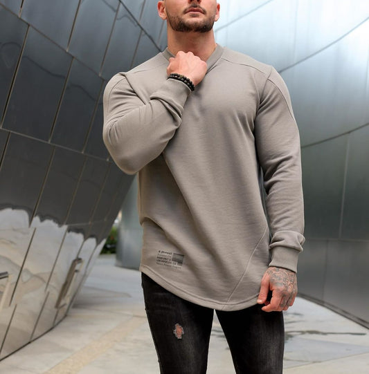 Men's  Long Sleeve T-Shirt Outdoor Active Athletic Crew Top