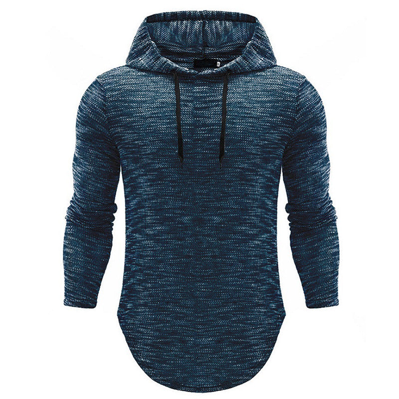 Long-sleeved hooded sweater