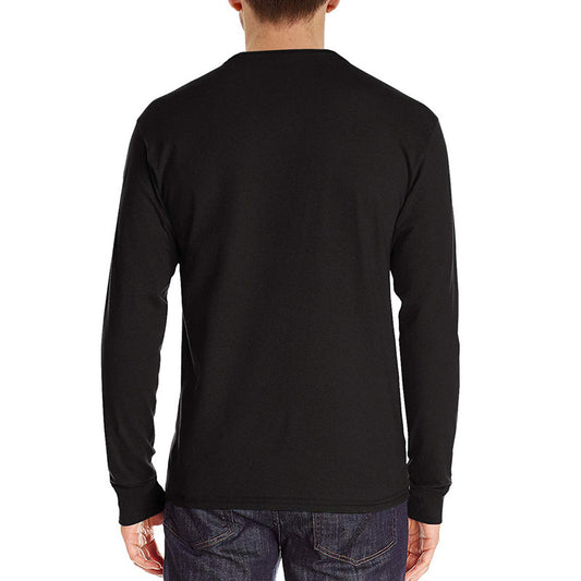 Men's Loose Long-Sleeve Casual Crew Top T-Shirt