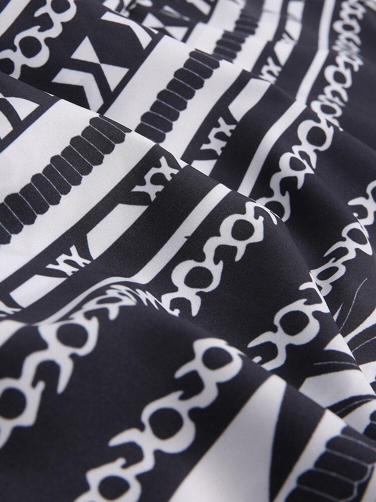 Mens Stripe Print Pocket Short Sleeve Shirts