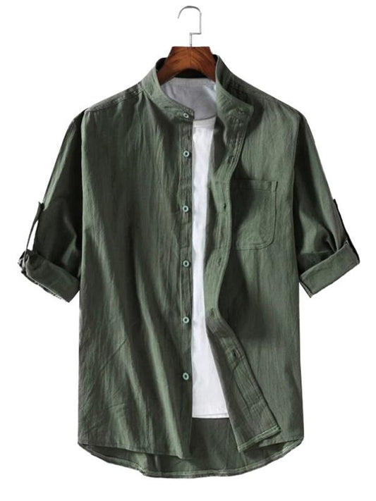 Men Sipmle Short Sleeves Shirt
