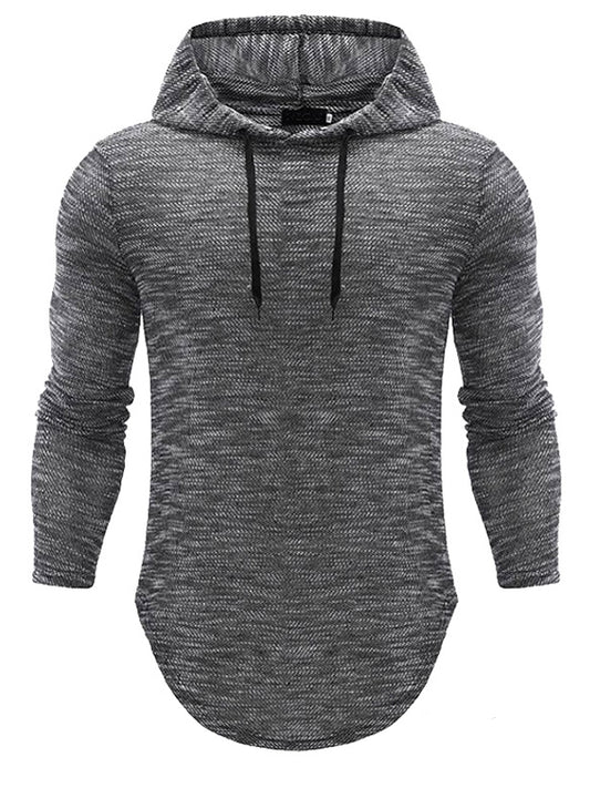 Long-sleeved hooded sweater