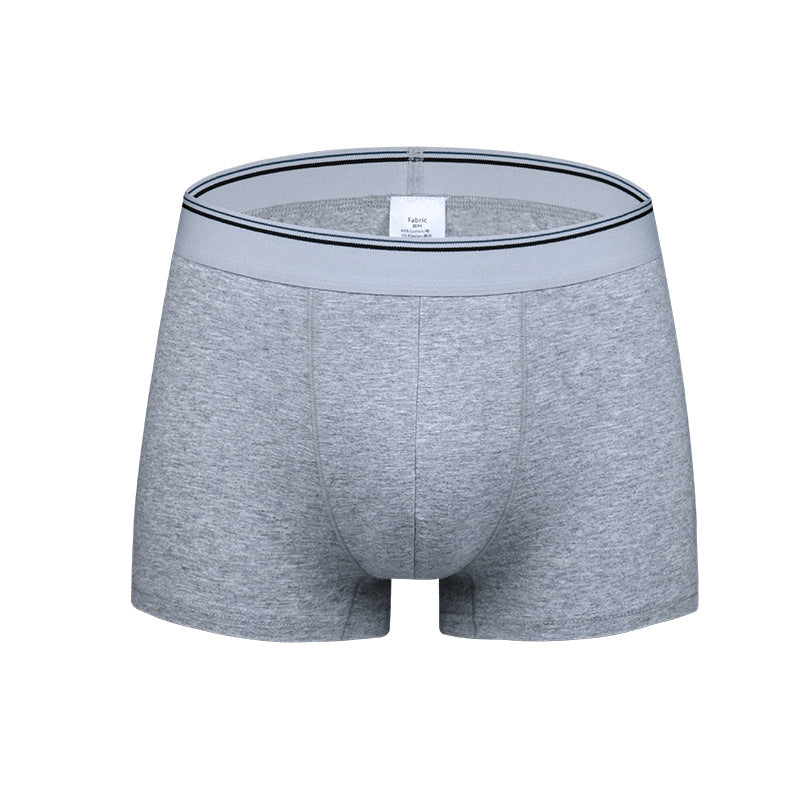 Pure Color Simple Men's Underwear Cotton Men's Boxer Briefs